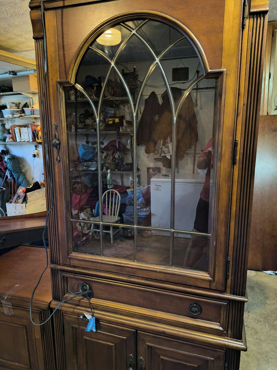 beautiful cherry entertainment center