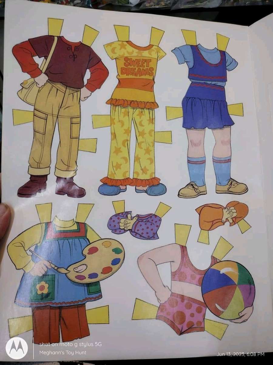 Vtg Unused Punky Brewster Paperdoll Book