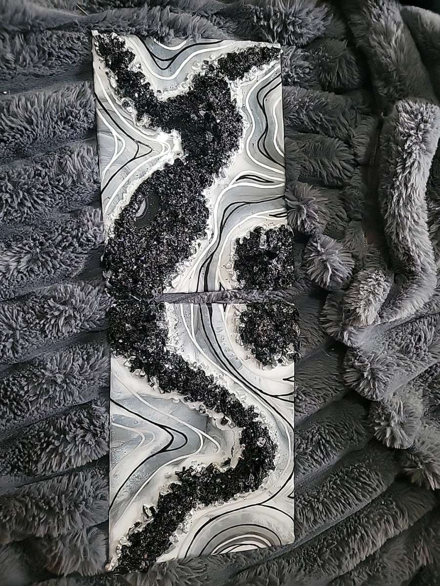 Epoxy and Geode Artwork