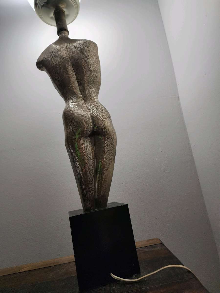 Yasha Heifetz figural art deco lamp