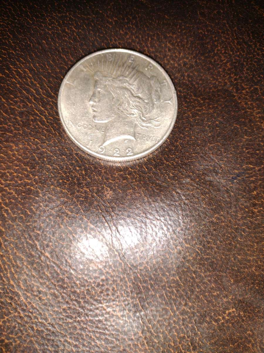 1922 piece dollar silver coin