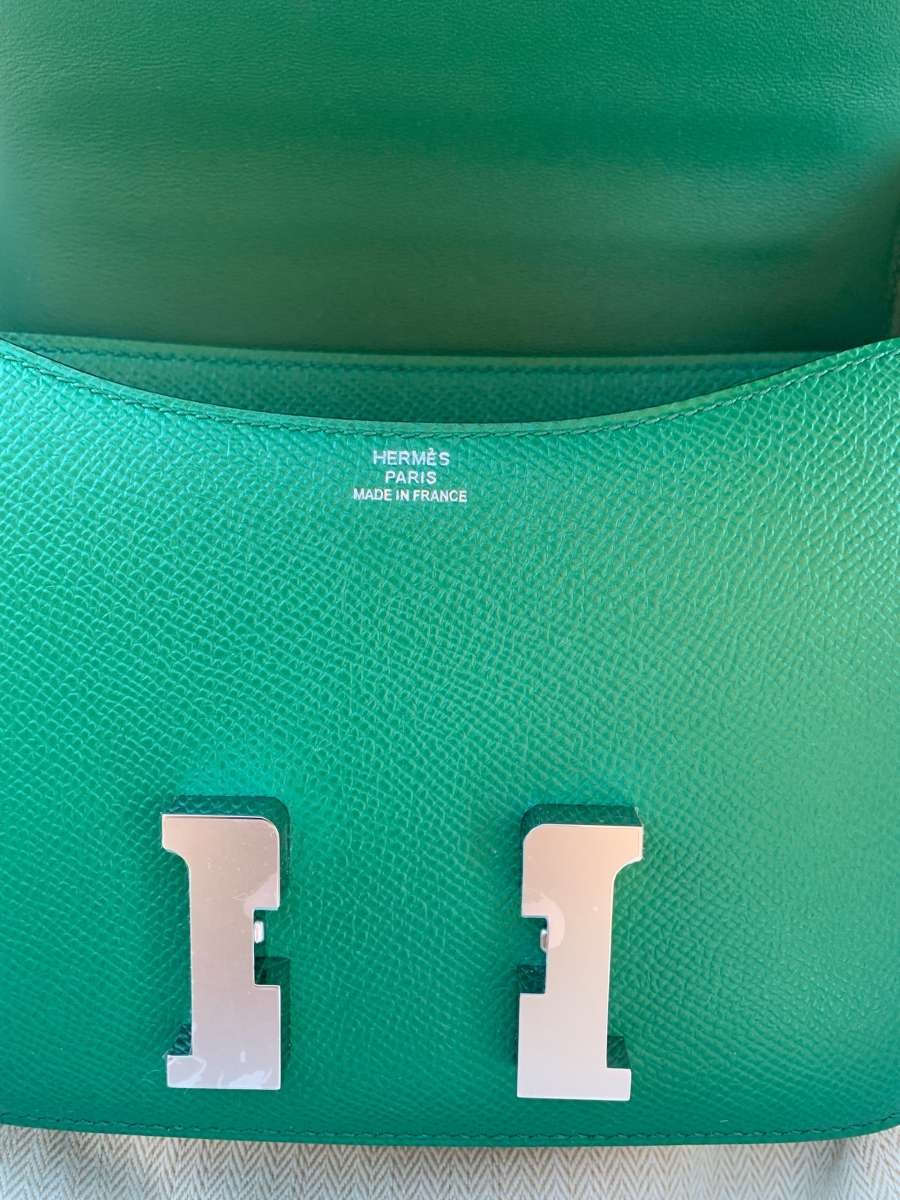 Hermes Constance 18cm Epsom Green