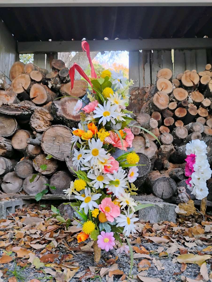 each made with love graveside flowers 30 each