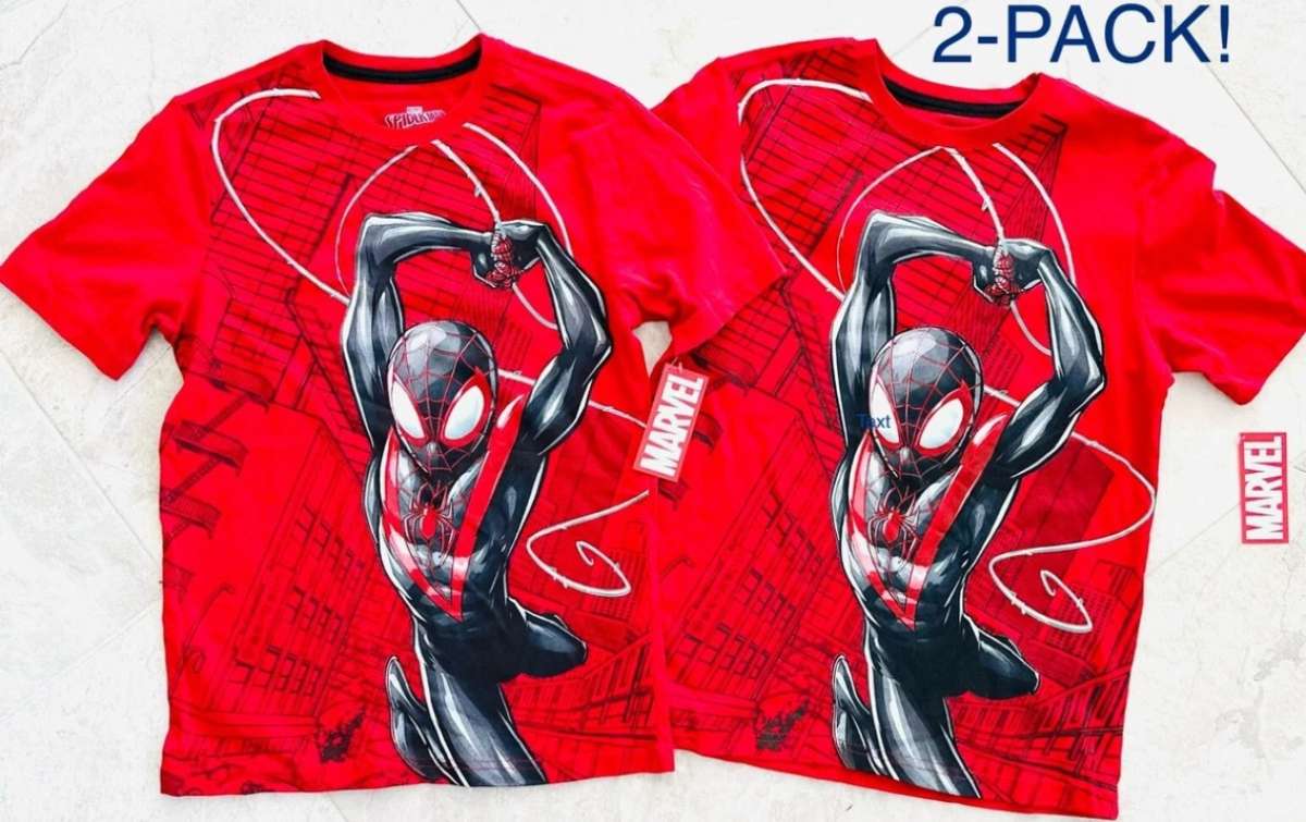 SpiderMan 2Pack Boys XL 1416 Graphic Shirt Marvel