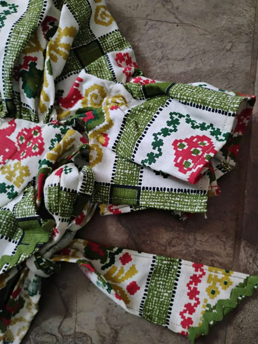 Vintage Floral green Bonnet