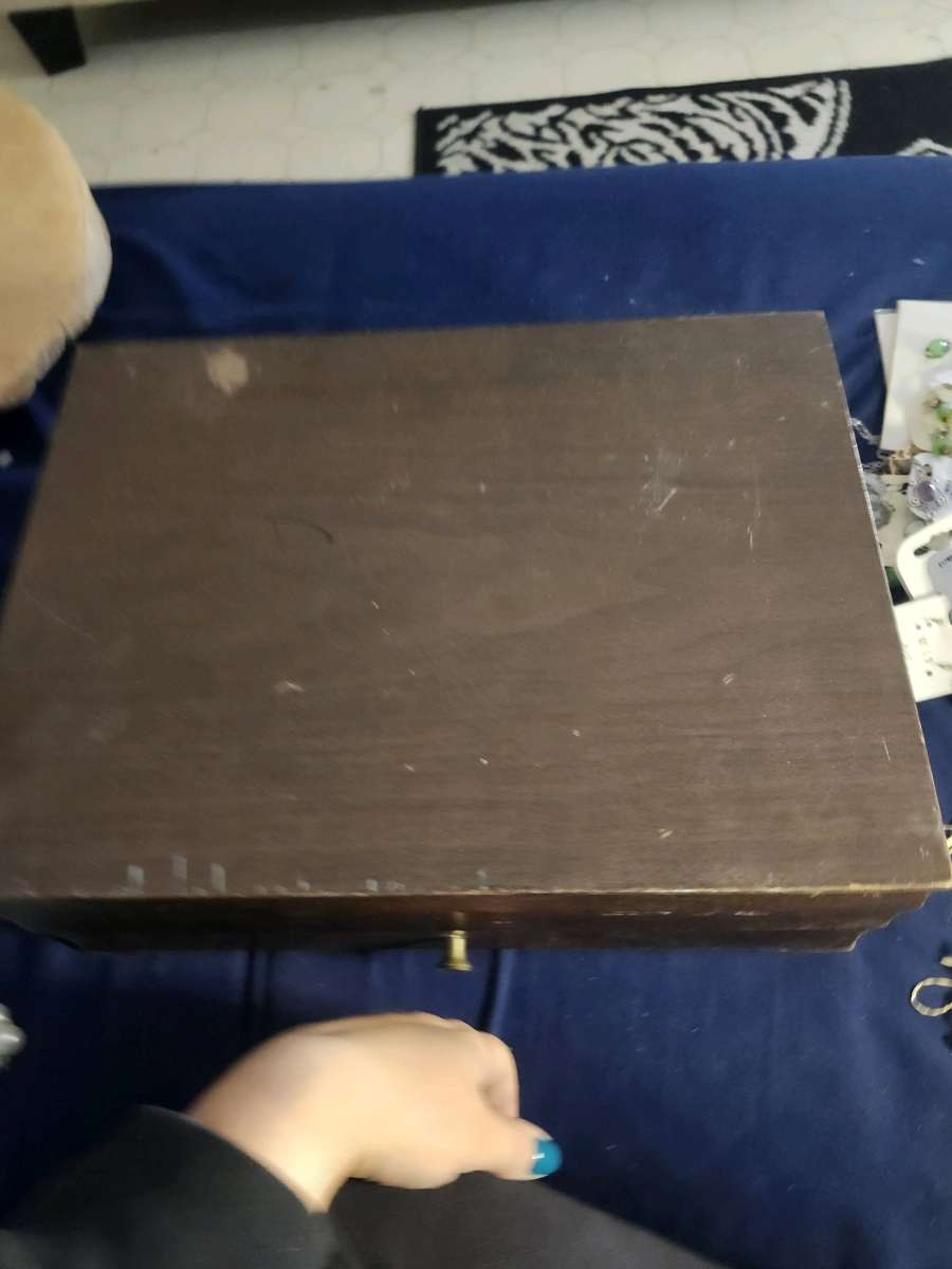 Vintage silverware chest