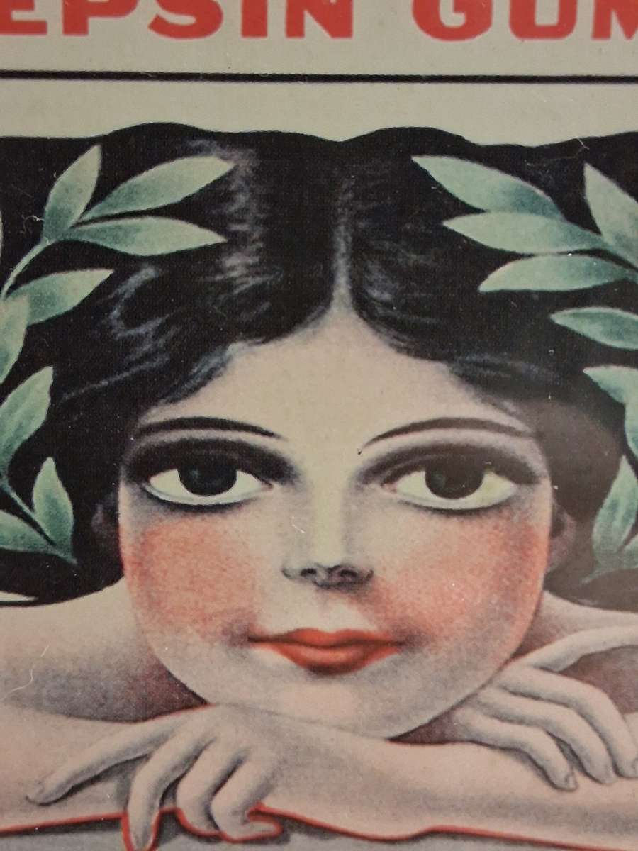 Wrigleys Spearmint Pepsin Gum Vintage Print