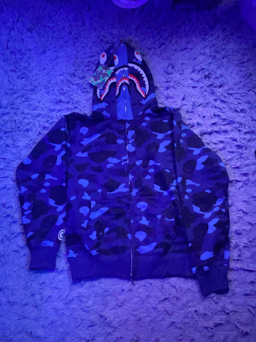 brand new double hooded bape