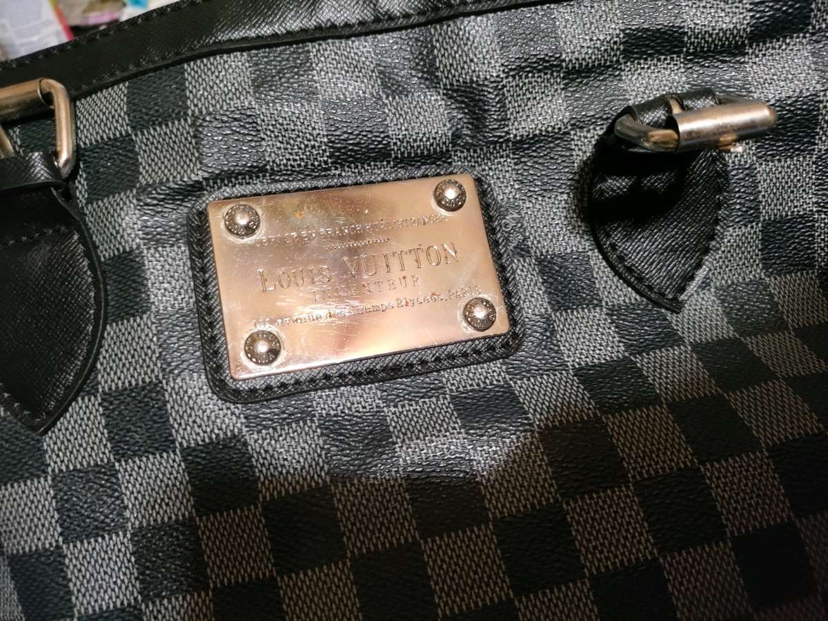 Louis Vuitton checkered purse
