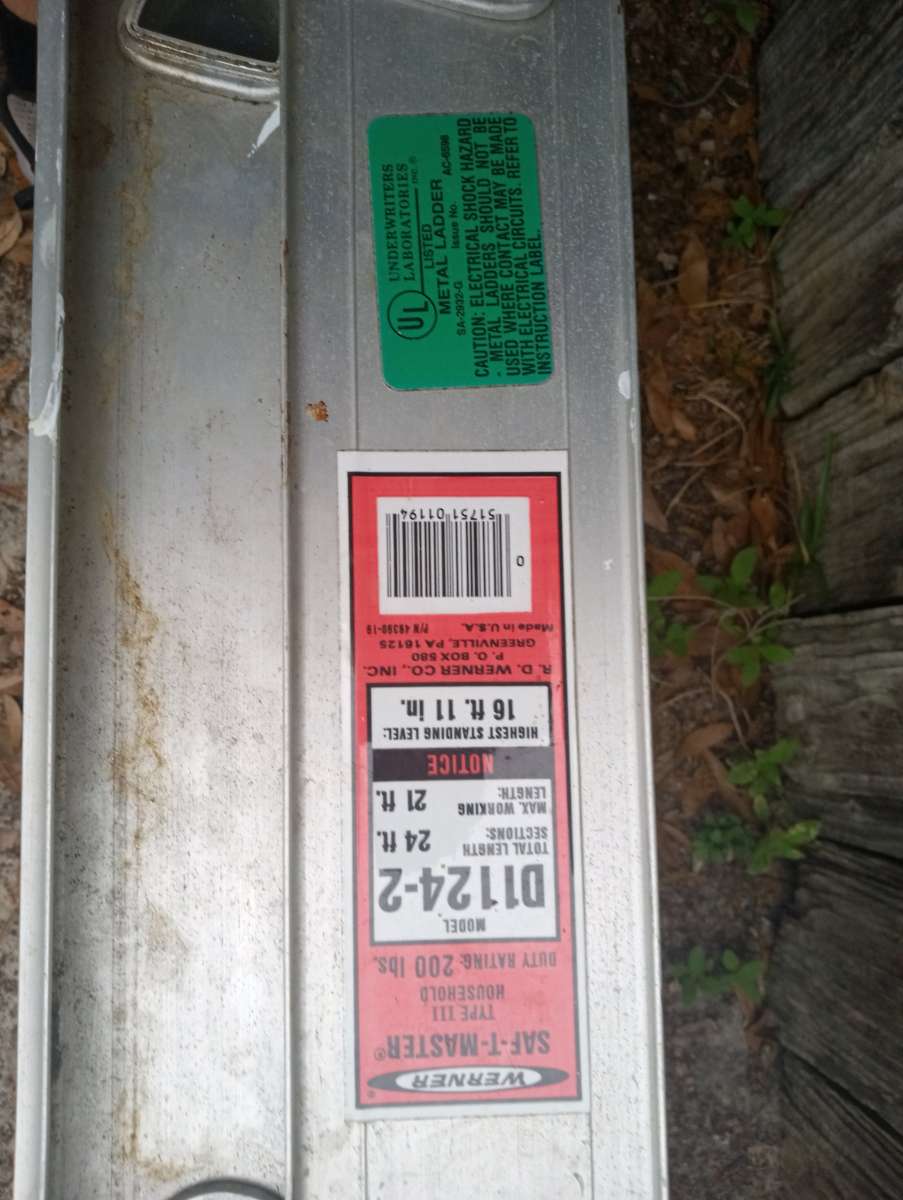 24ft aluminum extension ladder