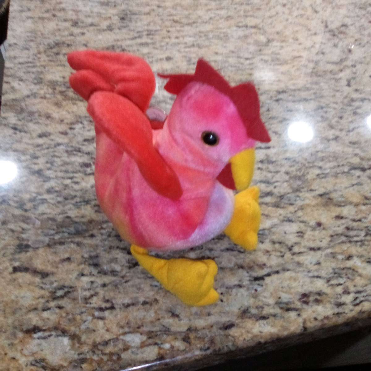 ty STRUT BEENIE BABY Very rare with error