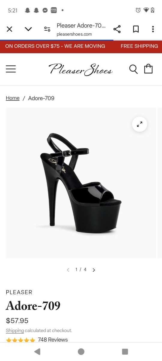 pleaser heels size 6