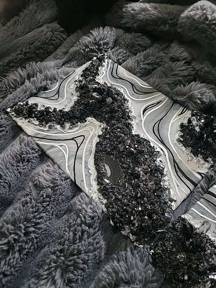 Epoxy and Geode Artwork