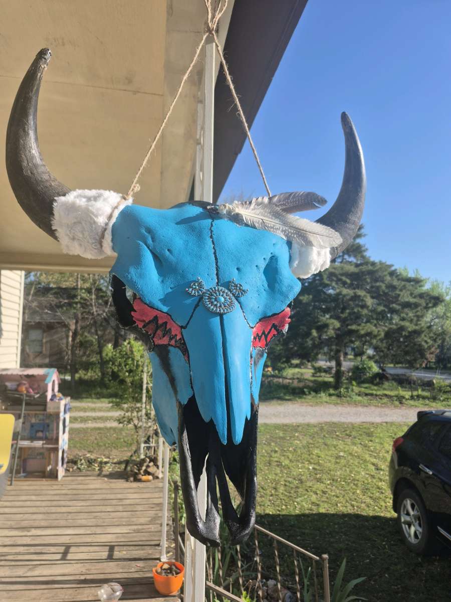 Buffalo native american artwork by melrabbit