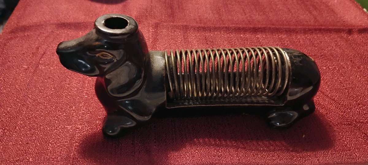 Vintage Ceramic Letter Spiral Holder