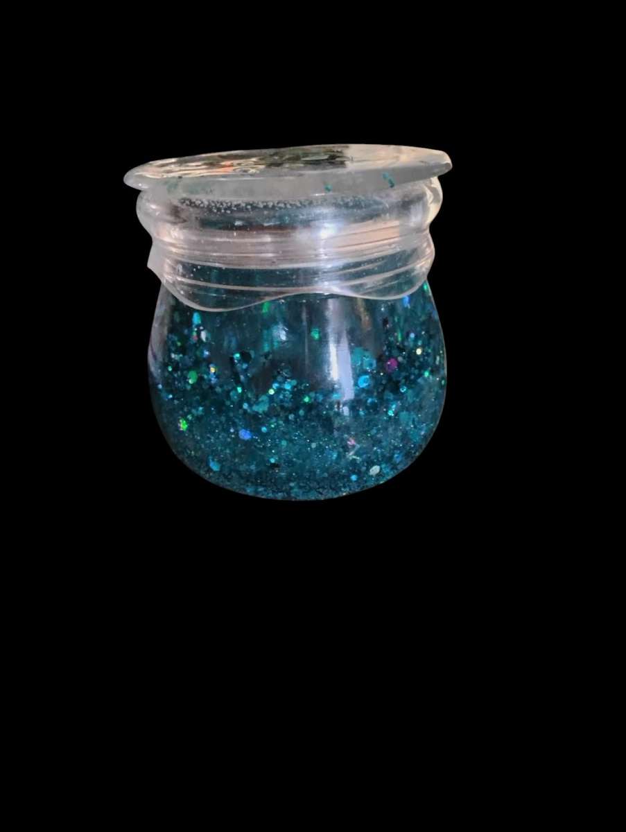 resin pot jar with screw on lid