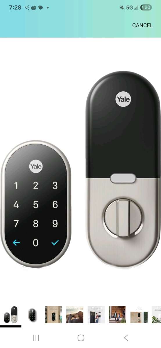 Google Nest x Yale Lock  TamperProof Smart Lock for Keyless