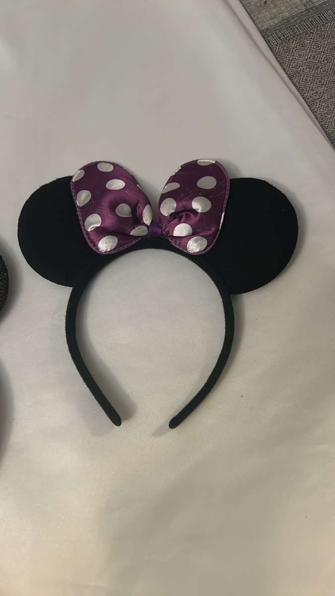 Minnie Mouse Ears Polka Dot Sparkly