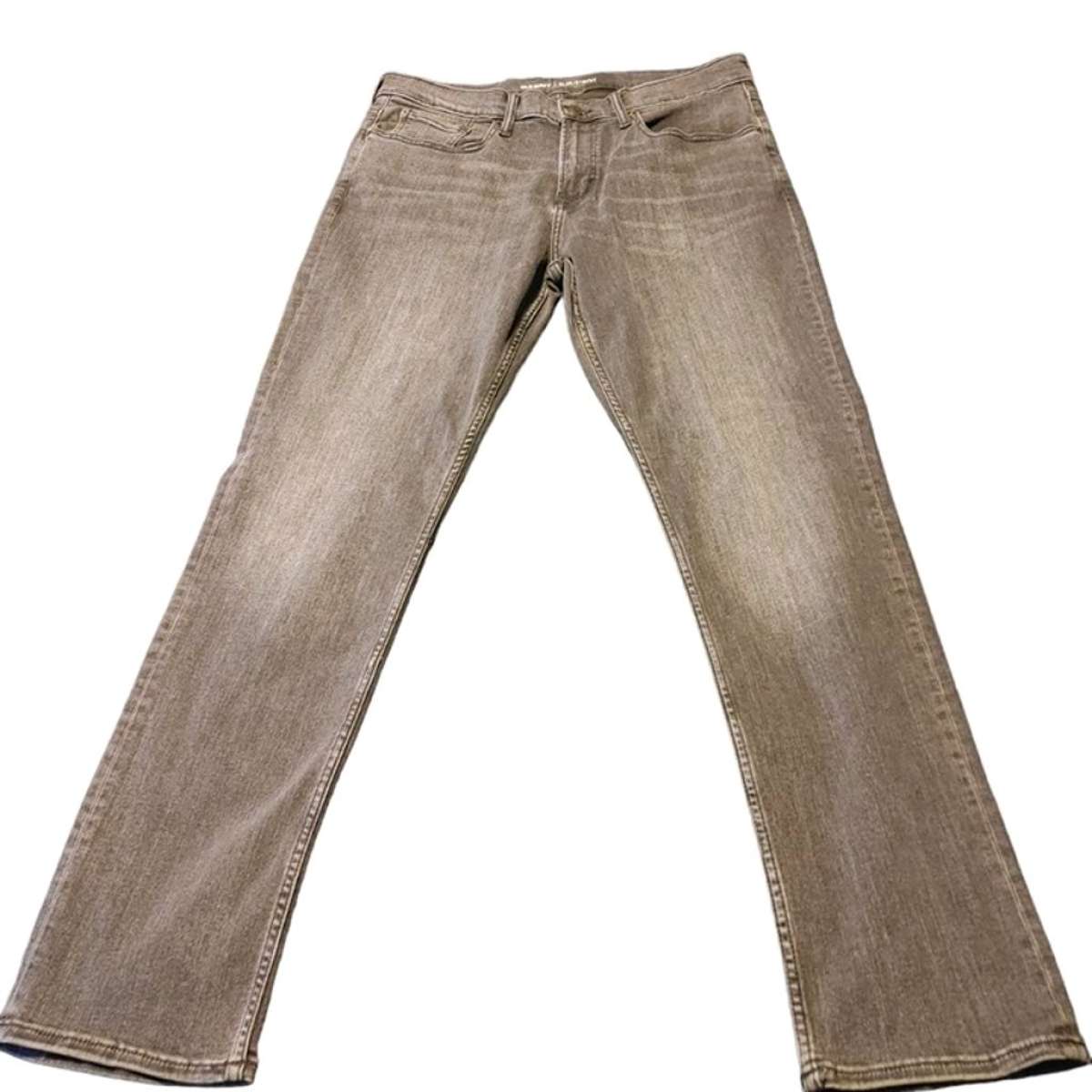 Mens Old Navy Slim Fit Straight Leg Classic Denim Dark Gray
