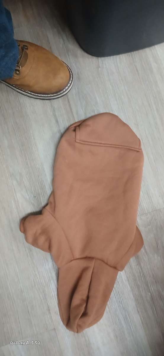 dog sweaters and rain coats size small to medium