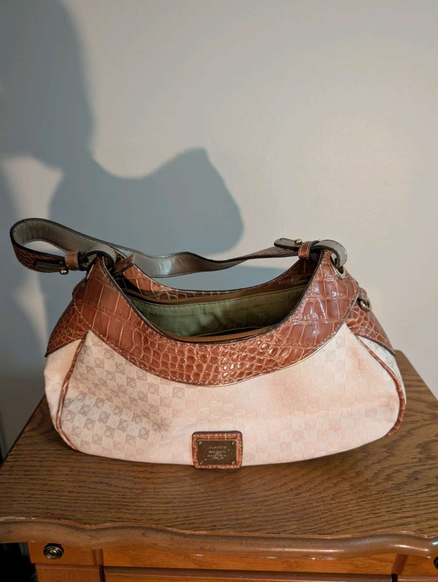 Elegant Brown and Cream Womens Bag