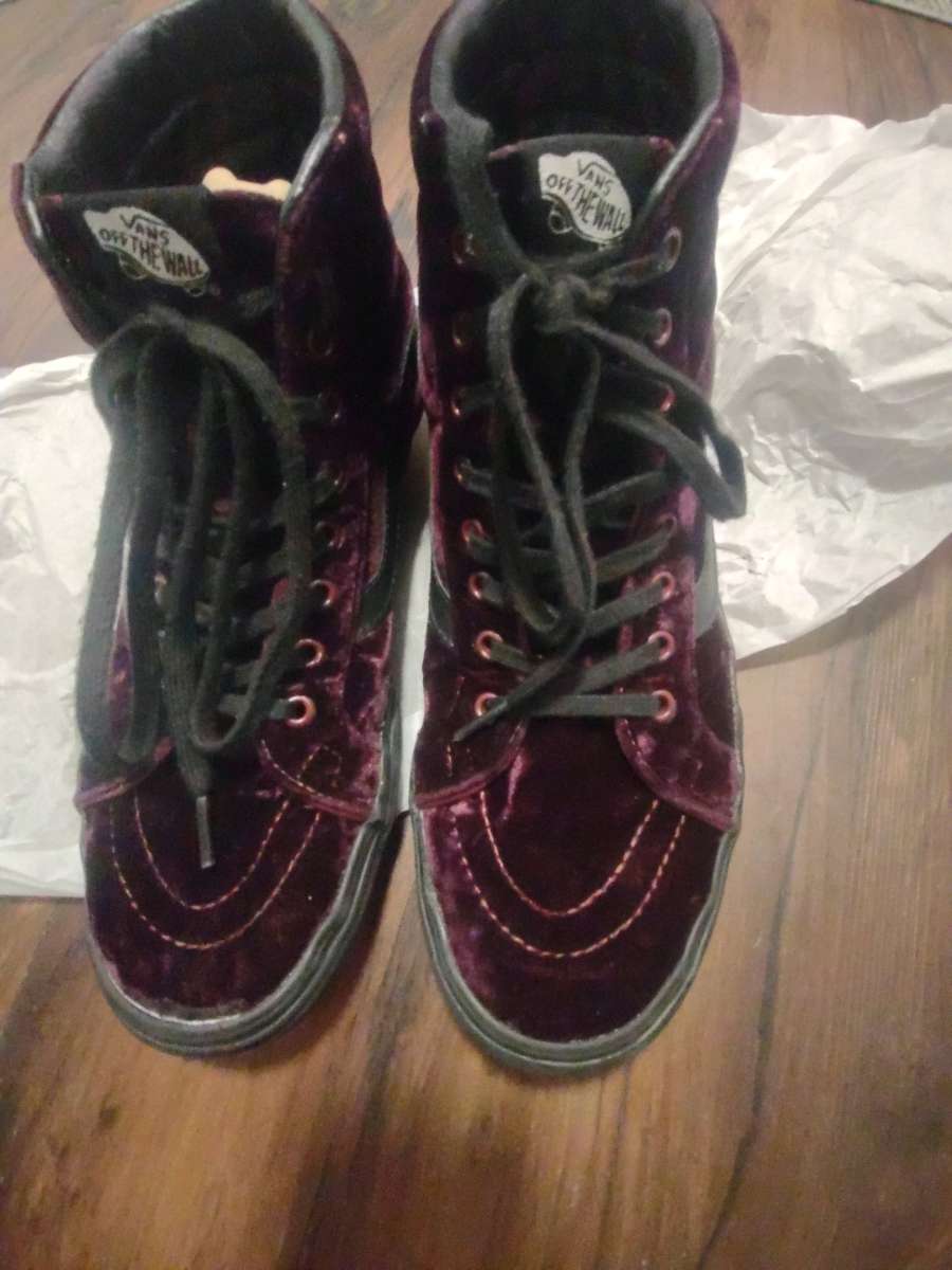 vans purple velvet