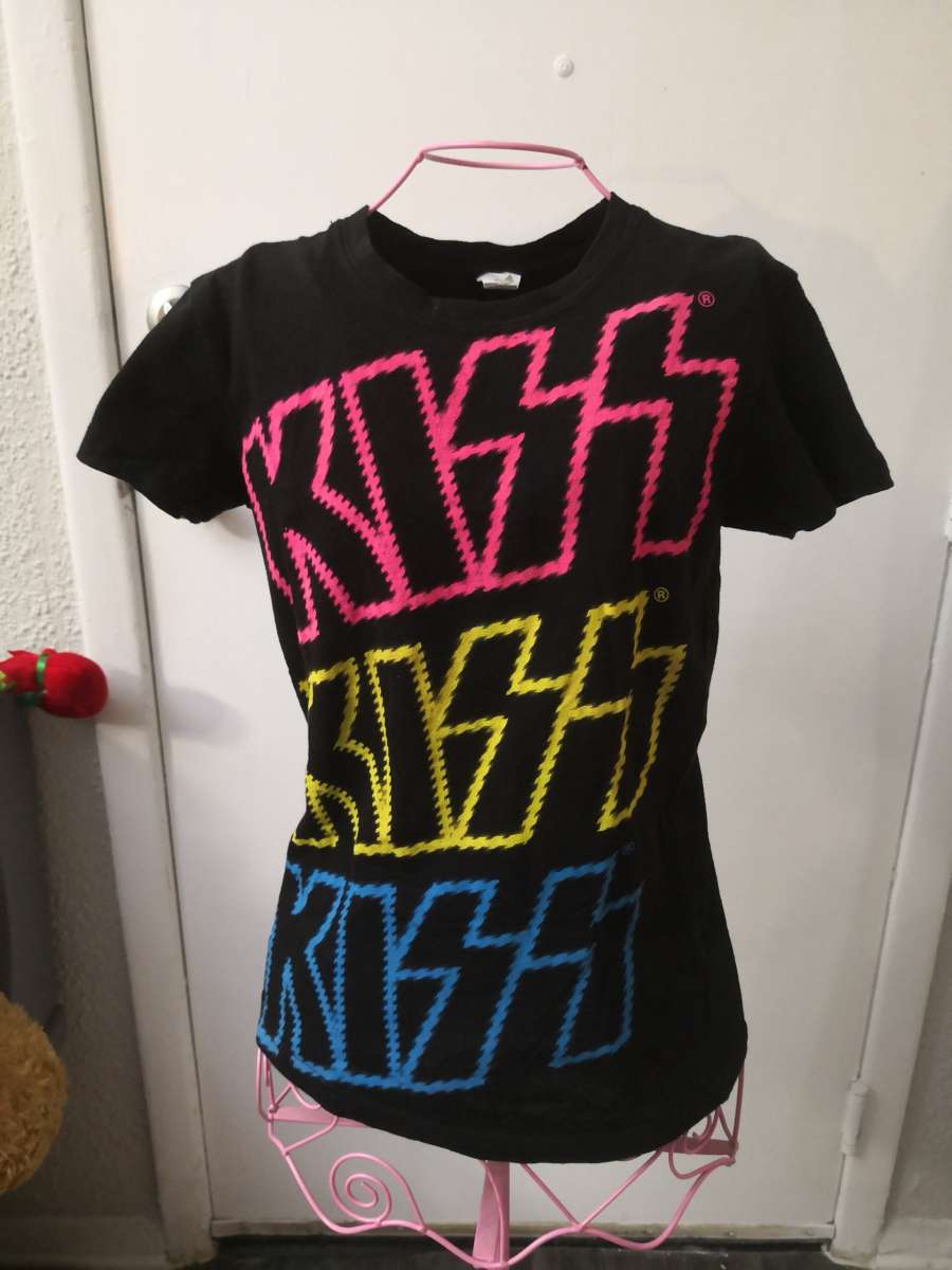 KISS Tultex Concert Crew Neck Multi Color TShirt Size S Band