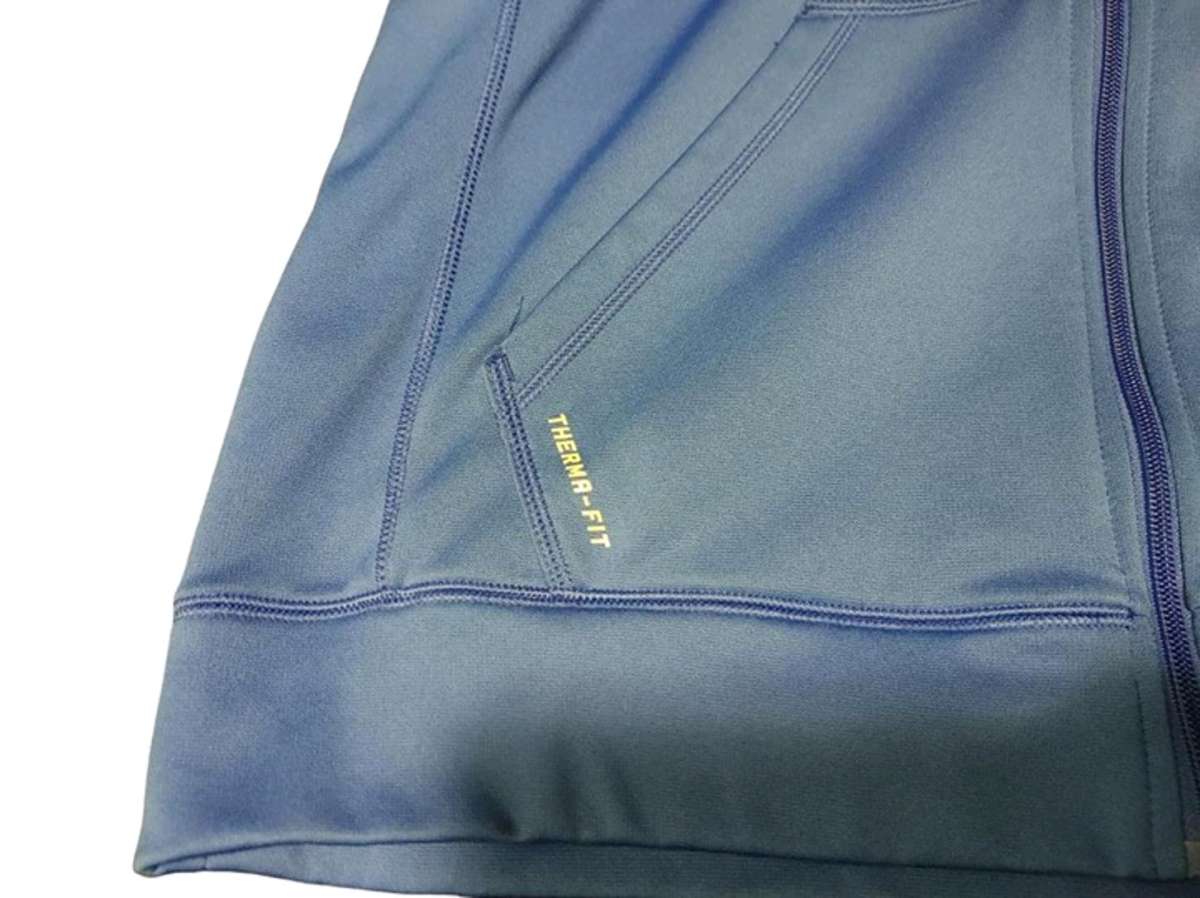 Nike Mens Amway Therma FIT Fleece Hoodie Sz M Blue Full Zip