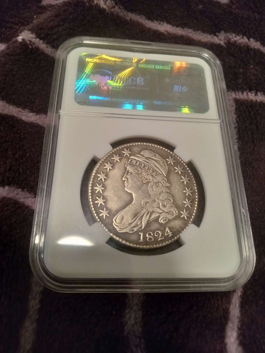 1824 50 cent bust coin