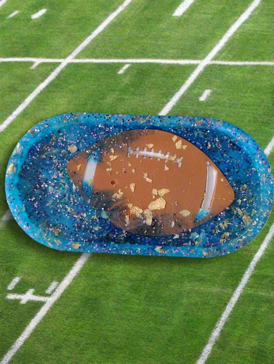 resin football Trinket Tray