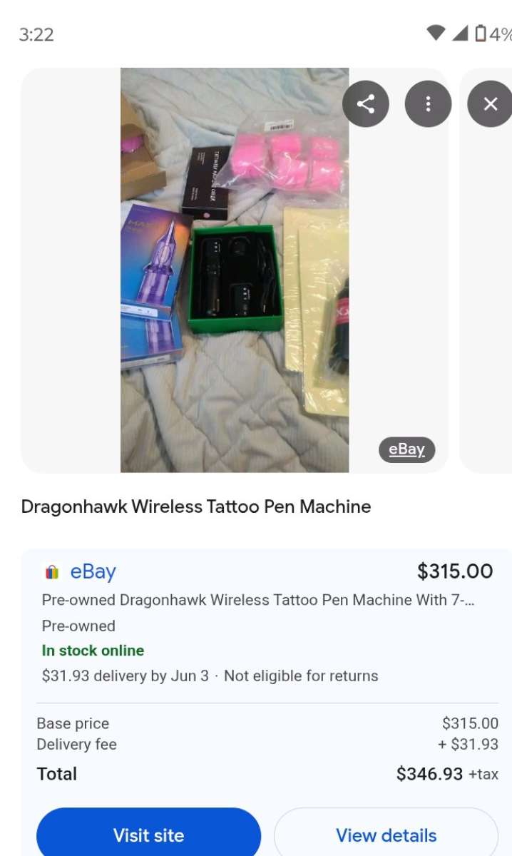 dragon hawk tattoo pen