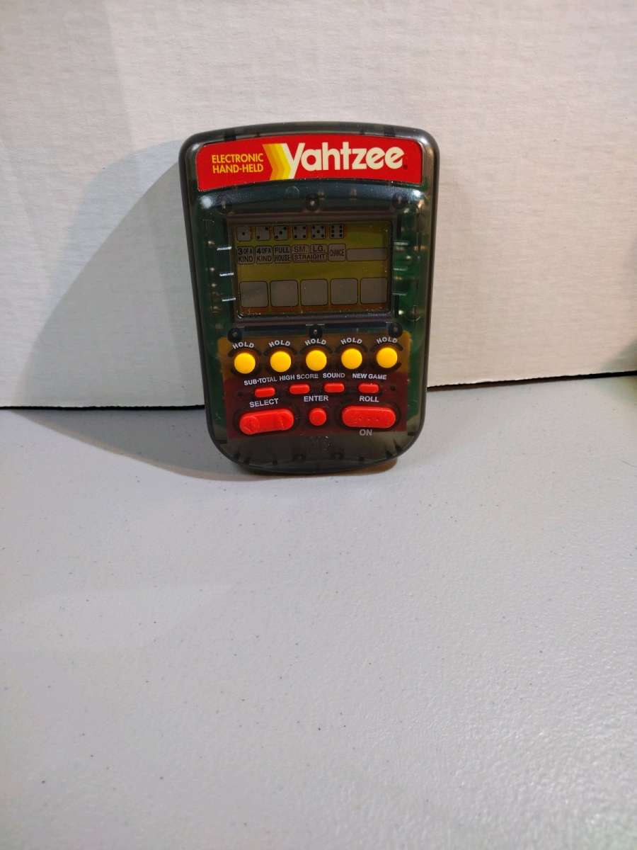 Vintage 1995 Milton Bradley Yahtzee Electronic handheld game