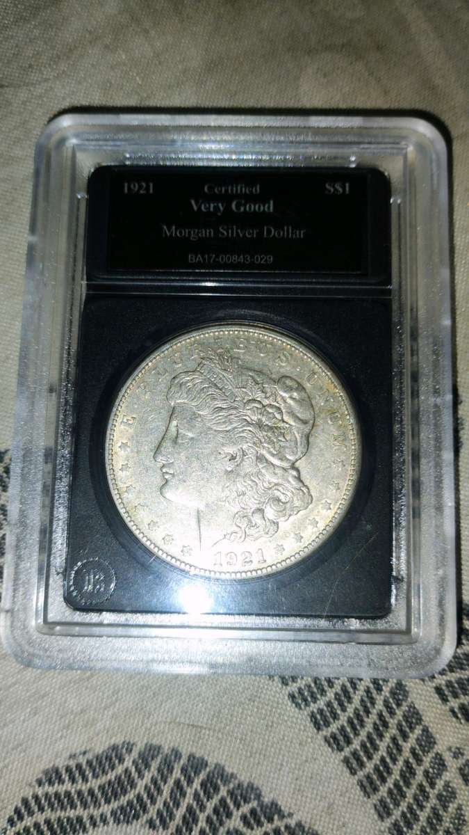 Graded MS65 1921 Morgan Silver Dollar