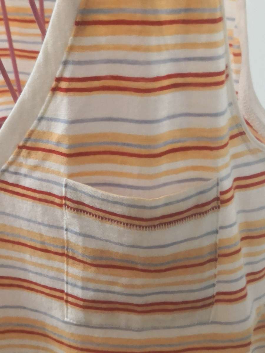 Madewell Fieldgate VNeck Striped Picket Tank Top Size XXSL N
