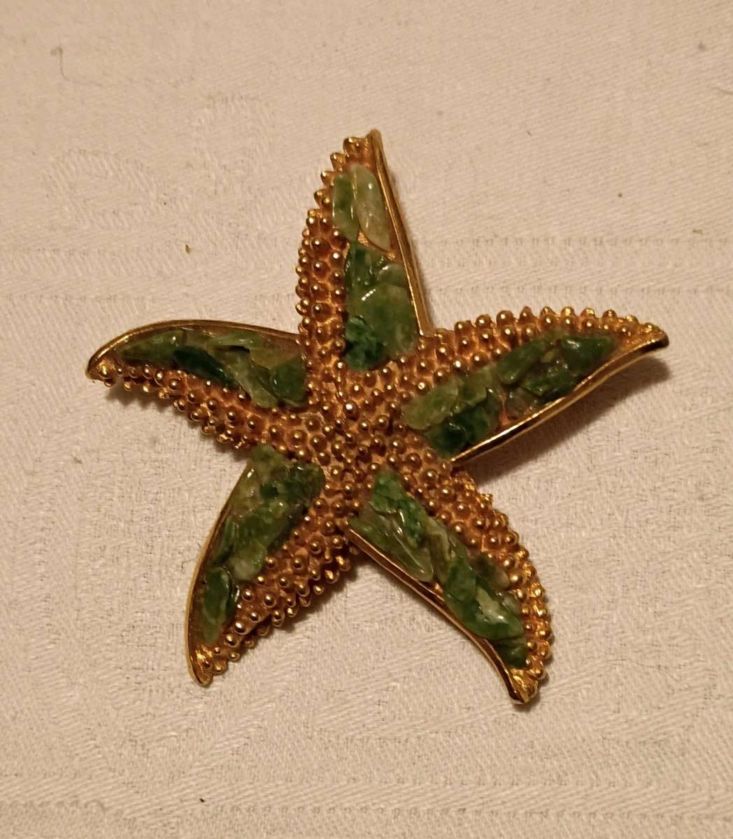well made starfish brooch
