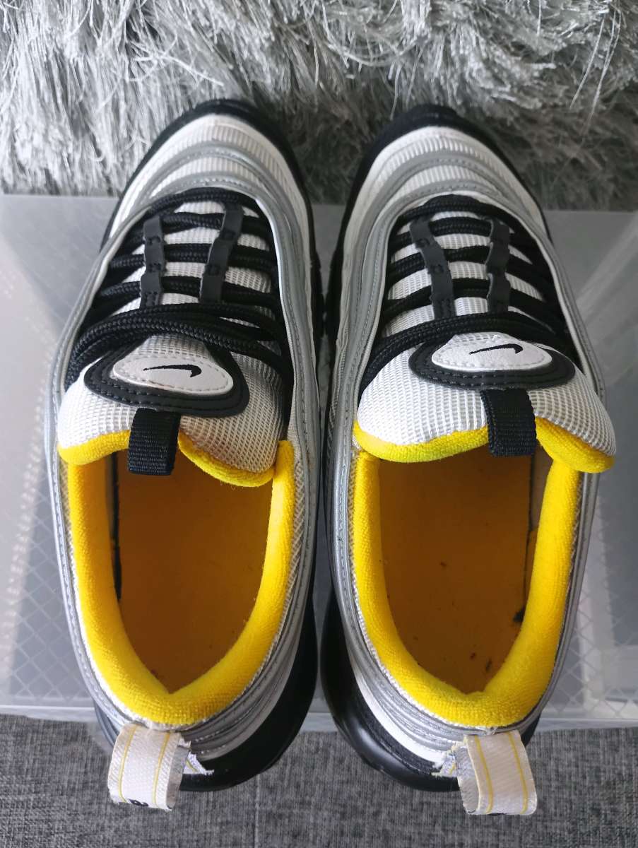 NIKE AIR MAX 97 BLACK WHITE AMARILLO YELLOW SEAN WOTHERSPOON