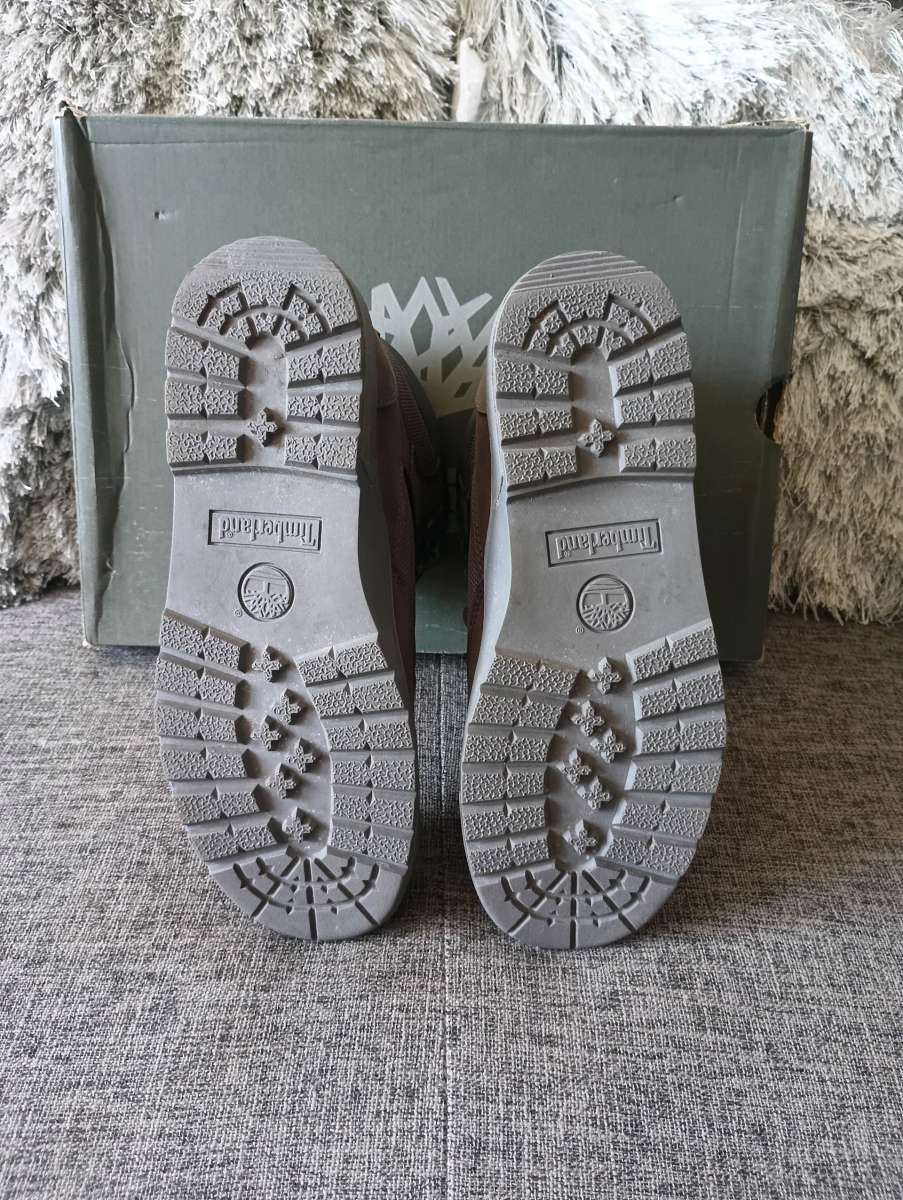 Timberland Gray Nubuck Lace Up Waterproof Ankle Boots  Size