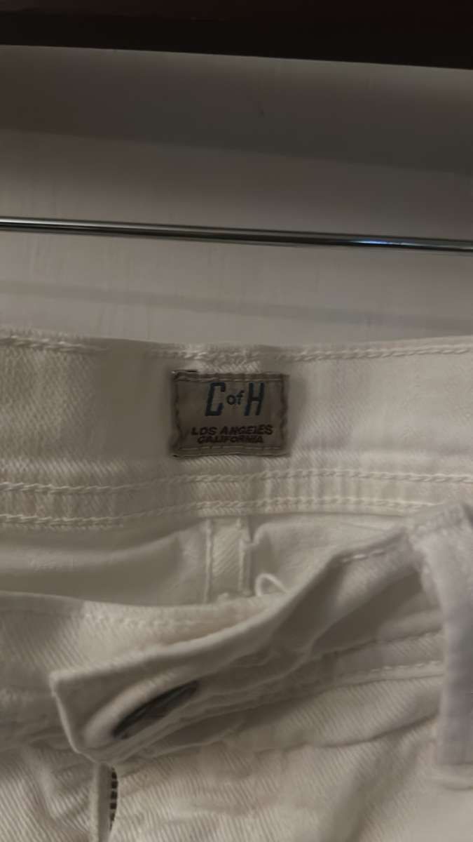 Citizens of Humanity White Dani Cropped Straight Leg Jeans