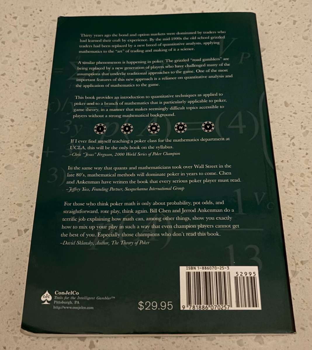 The Mathematics of Poker by Bill Chen