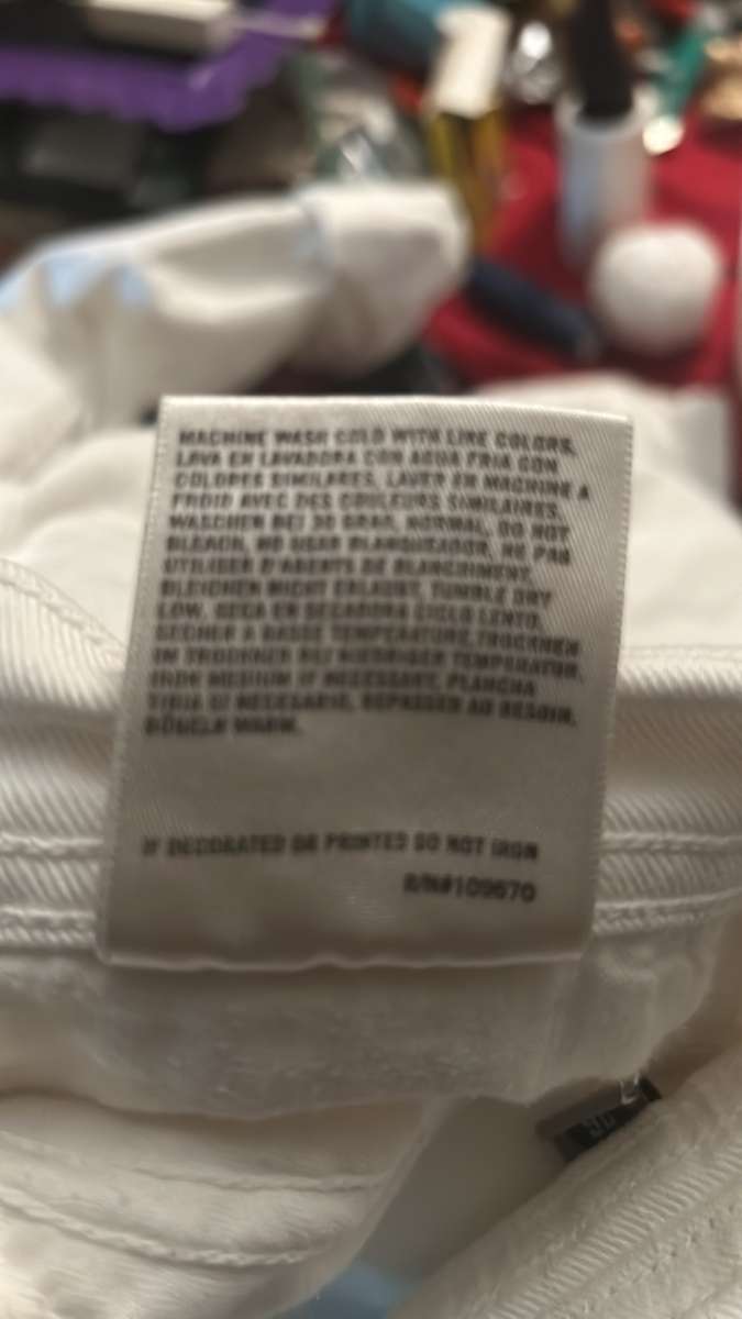 Citizens of Humanity White Dani Cropped Straight Leg Jeans