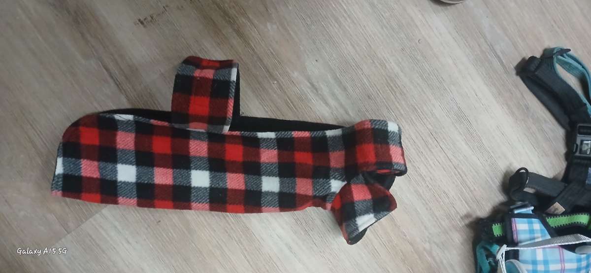 dog sweaters and rain coats size small to medium