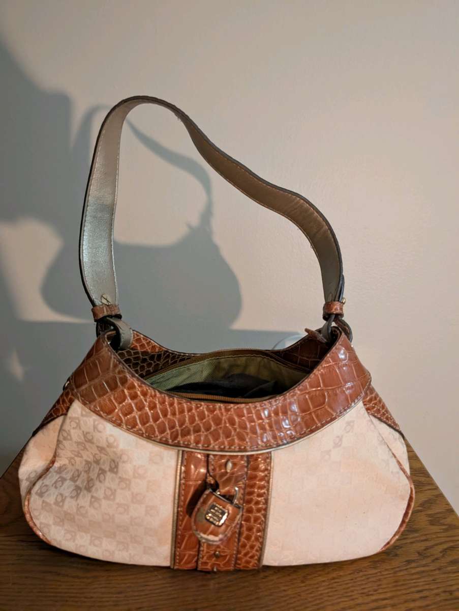 Elegant Brown and Cream Womens Bag