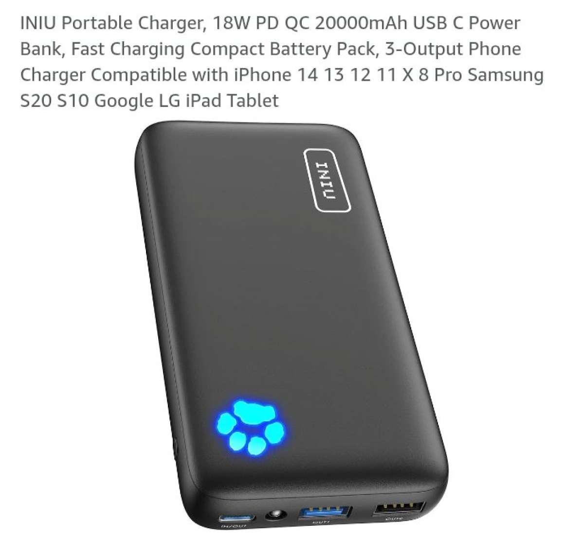 2000mah power bank portable charger