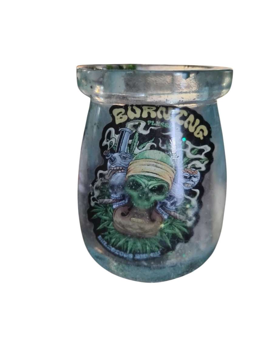 resin pot jar with cock lid