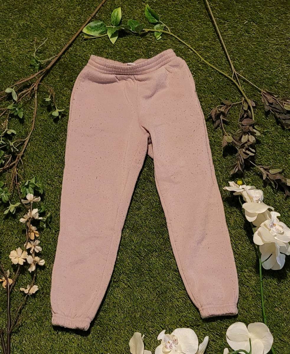 Girls Pink fleece joggers