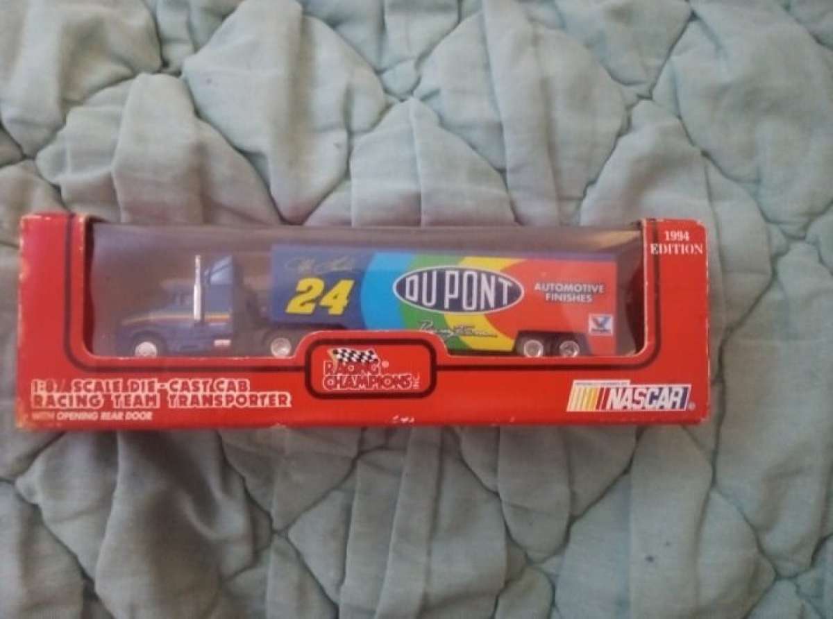 Jeff Gordon car transport truck