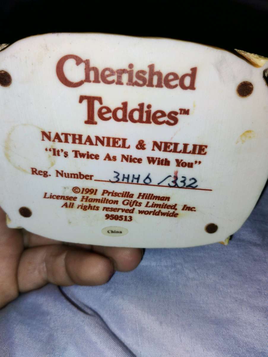 cherished Teddies bear figurines
