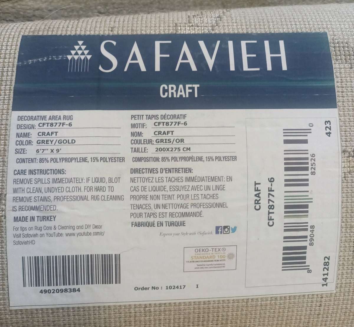 alfombra ocupa espacio 40 OMO