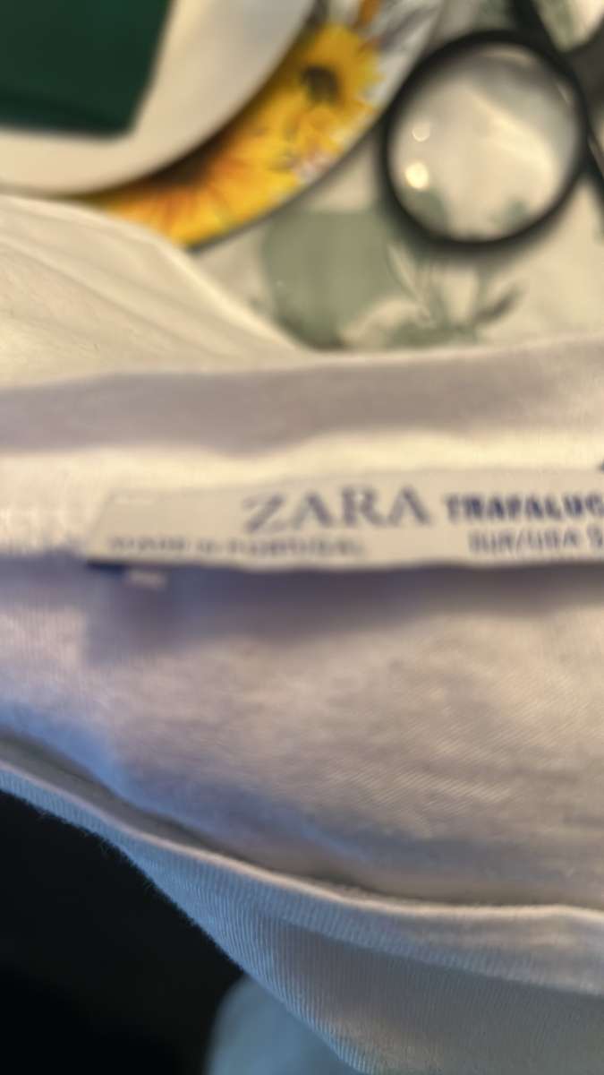 Zara Trafaluc Earth Invasion Short Sleeve Tee Size S New Wit