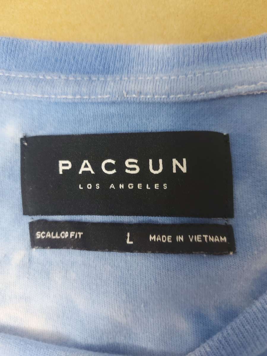 PacSun Scallop Fit Tie Dye Hoodie Size L Beach Casual Surfin